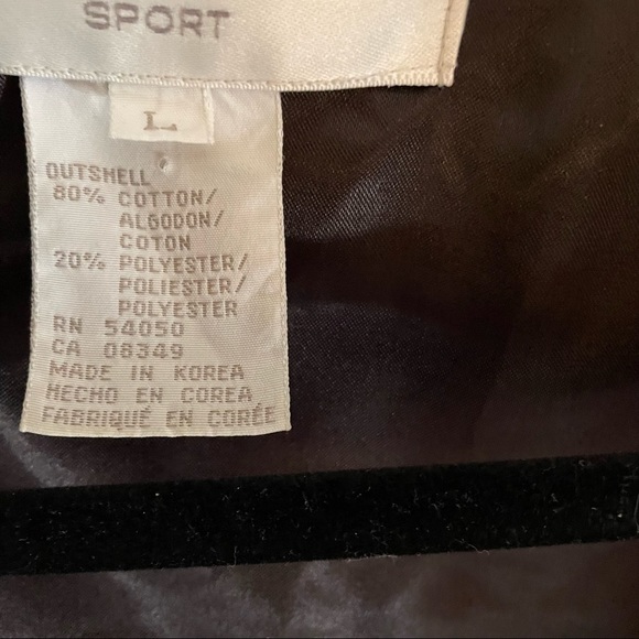 🎀 Jones New York Sport Dark Choc Brown Quilted Velvet Coat, Faux Fur Collar - Picture 5 of 12